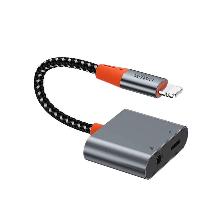 [RNZ-TA82730] Wiwu LT08 Konuşma Destekli Lightning To 3.5mm Aux Çevirisi Ses Adaptörü