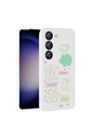 Samsung Galaxy S23 Uyumlu Kılıf Kabartma Figürlü Parlak Zore Toys Silikon Kapak