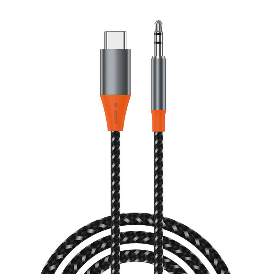 [RNZ-TA82736] Wiwu YP07 Type-C To 3.5mm Aux Audio Ses Kablosu 1.2M