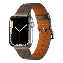 ​​​Apple Watch 7 45mm Uyumlu Kordon Deri Şık Tasarımlı Luxury Strap KRD-76 Kayış