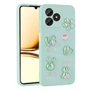 Realme C53 Uyumlu Kılıf Kabartma Figürlü Parlak Zore Toys Silikon Kapak