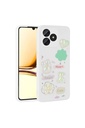 Realme C53 Uyumlu Kılıf Kabartma Figürlü Parlak Zore Toys Silikon Kapak