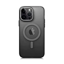 Apple iPhone 14 Pro Uyumlu Kılıf M-safe Şarj Özellikli Buzlu Sert PC Zore Tuval Kapak