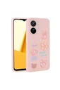 Vivo Y16 Uyumlu Kılıf Kabartma Figürlü Parlak Zore Toys Silikon Kapak