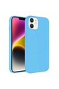 Apple iPhone 11 Uyumlu Kılıf M-safe Wireless Şarj Özellikli Pastel Renk Silikon Zore Plas Kapak