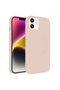 Apple iPhone 11 Uyumlu Kılıf M-safe Wireless Şarj Özellikli Pastel Renk Silikon Zore Plas Kapak
