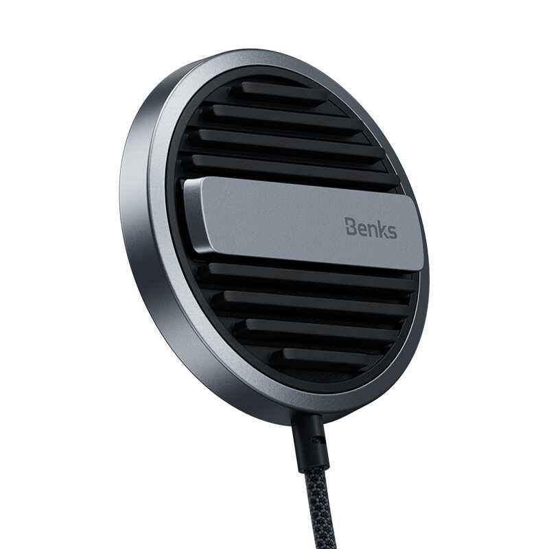 [RNZ-TA83093] Benks MFM01 MFI Sertifikalı Standlı 15W Hızlı Şarj Özellikli M-safe PD Wireless Şarj Aleti