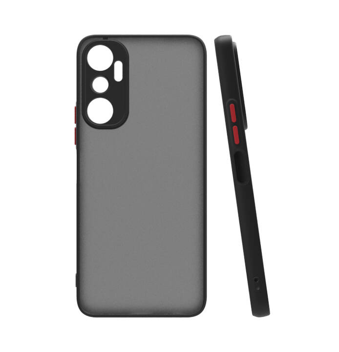 [RNZ-TA96357] Infinix Hot 20i Uyumlu Kılıf Zore Hux Kapak (Siyah)