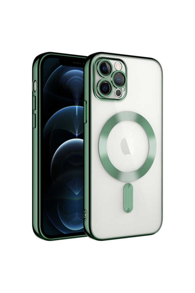 Apple iPhone 11 Pro Uyumlu Kılıf Kamera Korumalı M-safe Wireless Şarj Özellikli Zore Demre Kapak