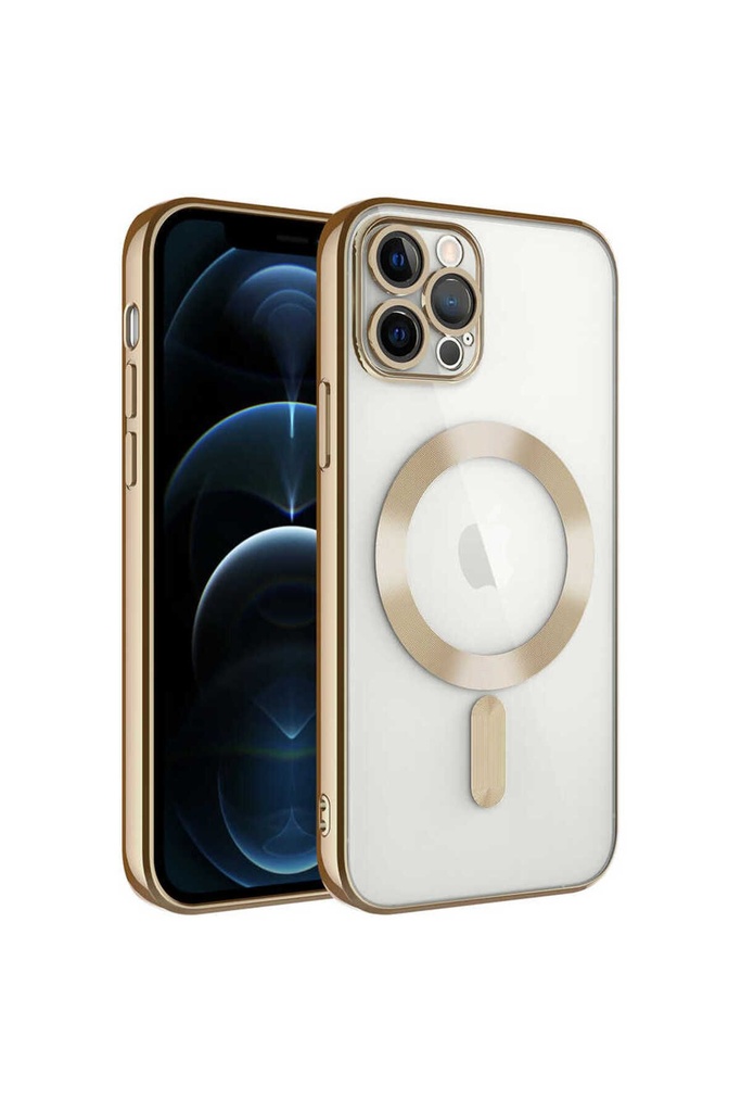 Apple iPhone 11 Pro Max Uyumlu Kılıf Kamera Korumalı M-safe Wireless Şarj Özellikli Zore Demre Kapak