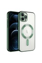 Apple iPhone 12 Pro Max Uyumlu Kılıf Kamera Korumalı M-safe Wireless Şarj Özellikli Zore Demre Kapak