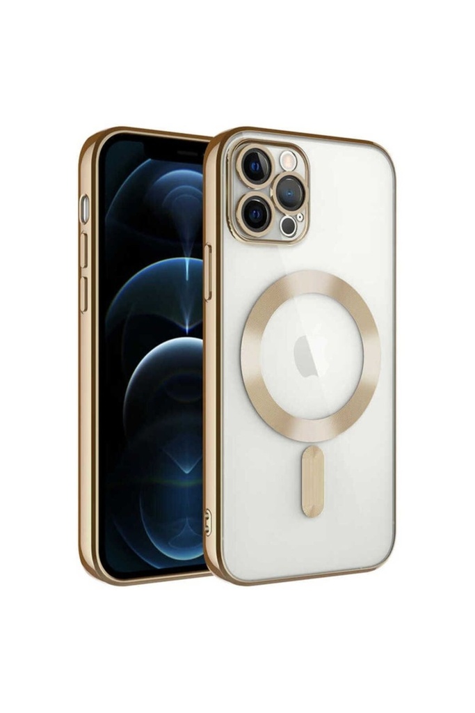 Apple iPhone 13 Pro Uyumlu Kılıf Kamera Korumalı M-safe Wireless Şarj Özellikli Zore Demre Kapak