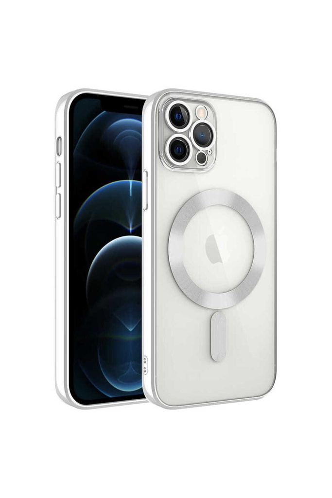 Apple iPhone 13 Pro Uyumlu Kılıf Kamera Korumalı M-safe Wireless Şarj Özellikli Zore Demre Kapak