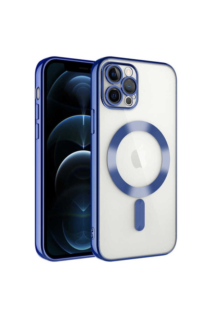 Apple iPhone 13 Pro Max Uyumlu Kılıf Kamera Korumalı M-safe Wireless Şarj Özellikli Zore Demre Kapak