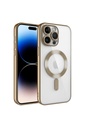 Apple iPhone 14 Pro Uyumlu Kılıf Kamera Korumalı M-safe Wireless Şarj Özellikli Zore Demre Kapak