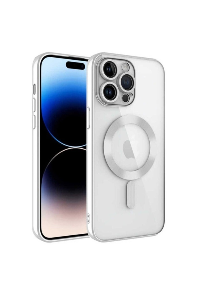 Apple iPhone 14 Pro Uyumlu Kılıf Kamera Korumalı M-safe Wireless Şarj Özellikli Zore Demre Kapak