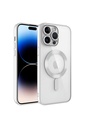 Apple iPhone 14 Pro Max Uyumlu Kılıf Kamera Korumalı M-safe Wireless Şarj Özellikli Zore Demre Kapak
