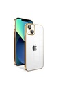 Apple iPhone 13 Uyumlu Kılıf Kamera Korumalı Renkli Çerçeveli Zore Garaj Kapak