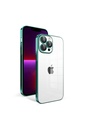 Apple iPhone 13 Pro Uyumlu Kılıf Kamera Korumalı Renkli Çerçeveli Zore Garaj Kapak