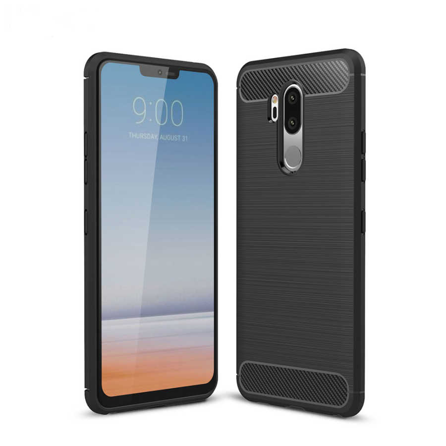 [RNZ-TA7005] LG G7 Uyumlu Kılıf Zore Room Silikon Kapak (Siyah)
