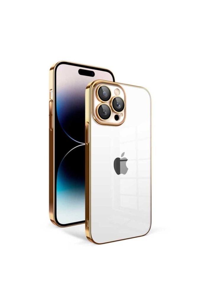 Apple iPhone 14 Pro Uyumlu Kılıf Kamera Korumalı Renkli Çerçeveli Zore Garaj Kapak