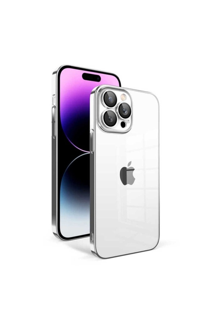 Apple iPhone 14 Pro Max Uyumlu Kılıf Kamera Korumalı Renkli Çerçeveli Zore Garaj Kapak