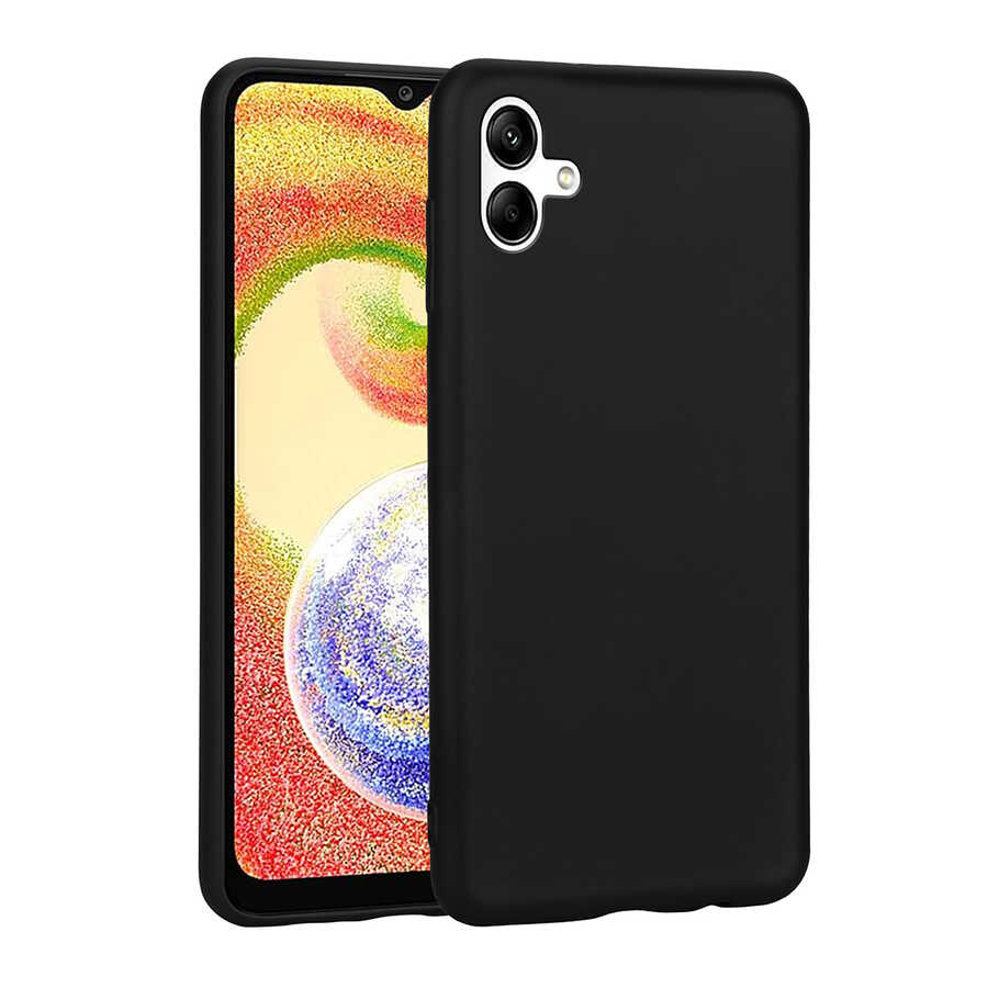[RNZ-TA83324] Samsung Galaxy A04 Uyumlu Kılıf Zore Premier Silikon Kapak (Siyah)
