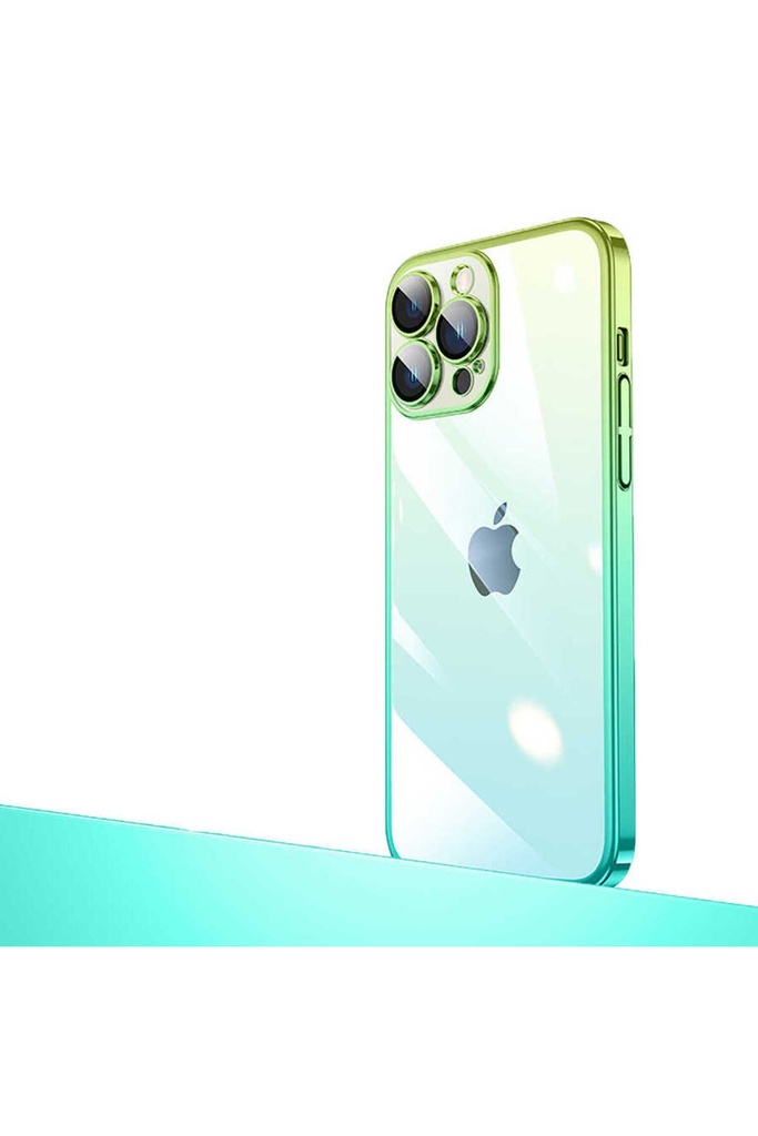 Apple iPhone 13 Pro Uyumlu Kılıf Parlak Renk Geçişli Kamera Korumalı Zore Senkron Kapak