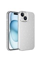 Apple iPhone 15 Uyumlu Kılıf Kamera Korumalı Simli Lüks Zore Koton Kapak