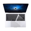 Apple Macbook 16' Touch Bar A2141 Uyumlu Zore Klavye Koruyucu Şeffaf Silikon Ped