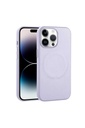 Apple iPhone 14 Pro Max Uyumlu Kılıf PU Deri M-safe Wireless Şarj Özellikli Zore Derix Kapak