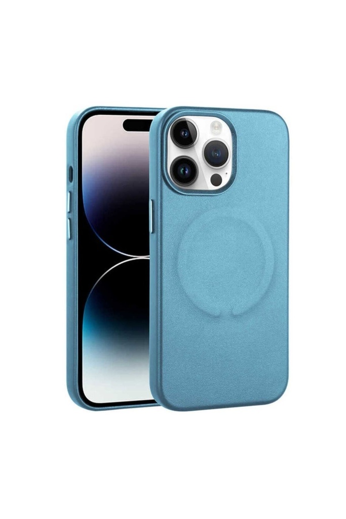 Apple iPhone 14 Pro Max Uyumlu Kılıf PU Deri M-safe Wireless Şarj Özellikli Zore Derix Kapak