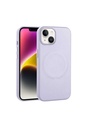 Apple iPhone 14 Uyumlu Kılıf PU Deri M-safe Wireless Şarj Özellikli Zore Derix Kapak