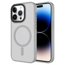 Apple iPhone 14 Pro Uyumlu Kılıf Mat Arka Yüzey Wireless Şarj Özellikli Zore Flet M-safe Kapak