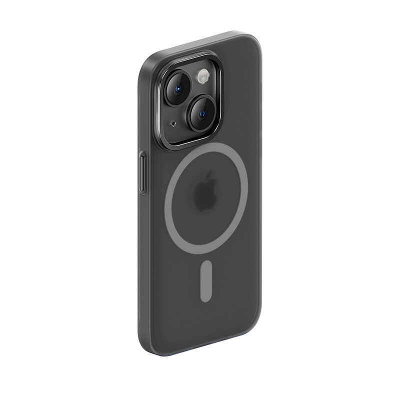 [RNZ-TA83746] Apple iPhone 14 Uyumlu Kılıf Wireless Şarj Destekli Benks Yeni Seri Magnetik Haze Kapak (Siyah)