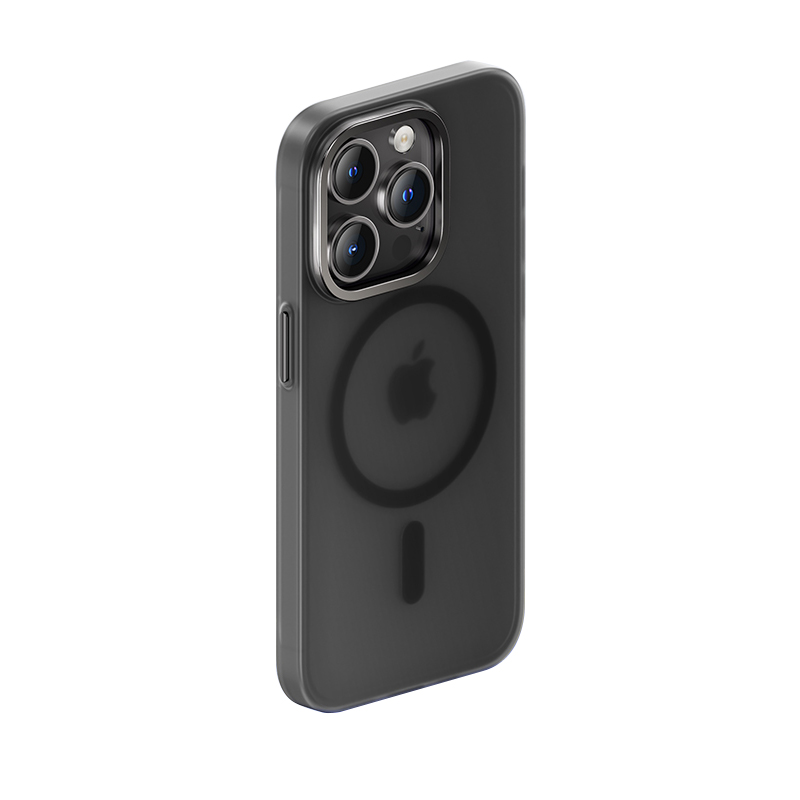 [RNZ-TA84122] Apple iPhone 14 Pro Uyumlu Kılıf Wireless Şarj Destekli Benks Yeni Seri Magnetik Haze Kapak (Siyah)