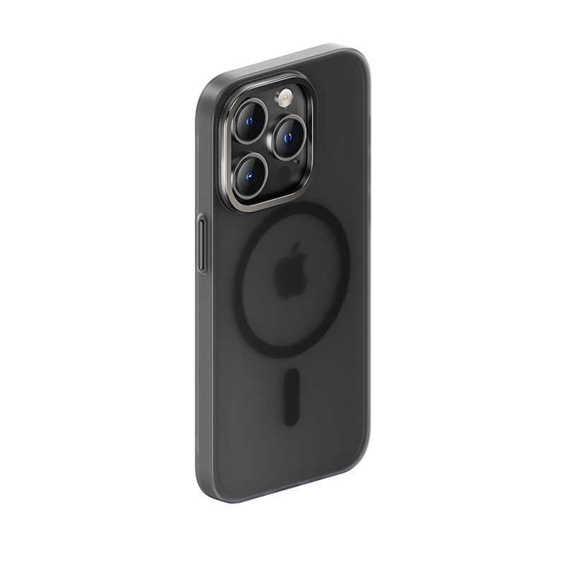 [RNZ-TA83758] Apple iPhone 14 Pro Max Uyumlu Kılıf Wireless Şarj Destekli Benks Yeni Seri Magnetik Haze Kapak (Siyah)