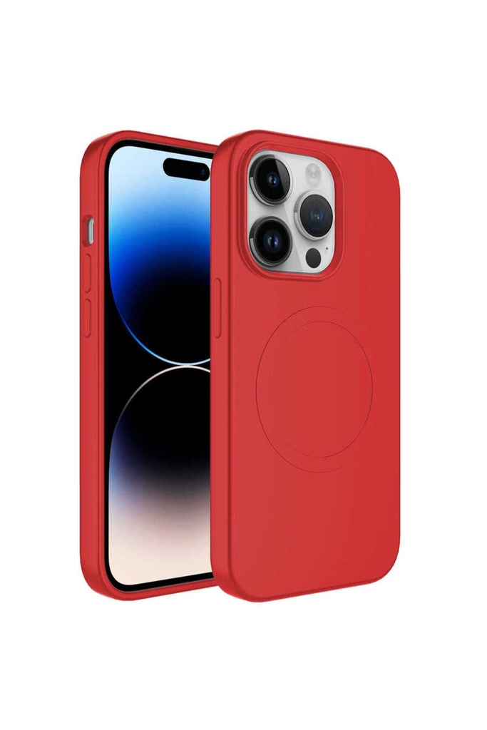 Apple iPhone 11 Pro Uyumlu Kılıf M-safe Wireless Şarj Özellikli Pastel Renk Silikon Zore Plas Kapak