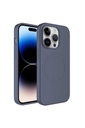 Apple iPhone 11 Pro Max Uyumlu Kılıf M-safe Wireless Şarj Özellikli Pastel Renk Silikon Zore Plas Kapak