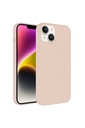 Apple iPhone 13 Uyumlu Kılıf M-safe Wireless Şarj Özellikli Pastel Renk Silikon Zore Plas Kapak