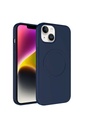Apple iPhone 14 Plus Uyumlu Kılıf M-safe Wireless Şarj Özellikli Pastel Renk Silikon Zore Plas Kapak
