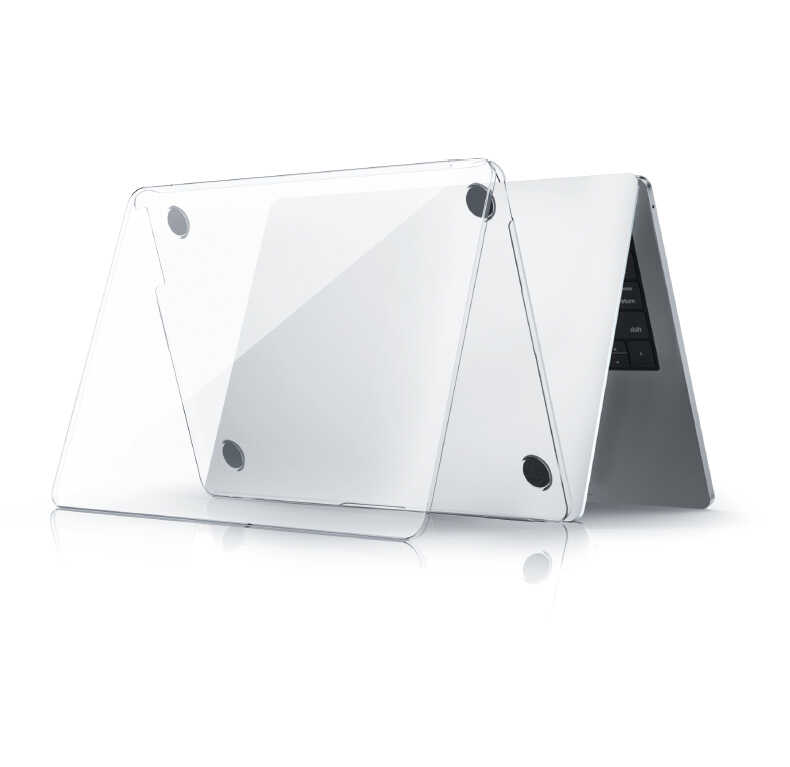 [RNZ-TA83993] Apple Macbook 13.3' Pro 2020 Uyumlu Wiwu Ultra İnce Sararmayan Şeffaf MacBook Crystal iShield Kapak