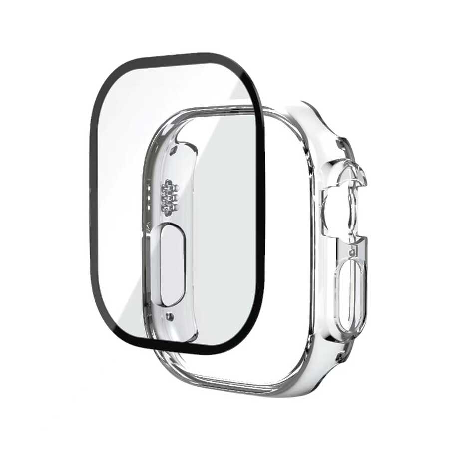 [RNZ-TA83972] Apple Watch Ultra 49mm Uyumlu Zore Watch Gard + PMMA Şeffaf Kasa ve Ekran Koruyucu