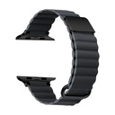 ​​​Apple Watch 40mm Uyumlu Kordon PU Deri Bakla Tasarımlı Mıknatıslı KRD-78 Kayış