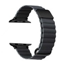 ​​​Apple Watch Ultra 49mm Uyumlu Kordon PU Deri Bakla Tasarımlı Mıknatıslı KRD-78 Kayış