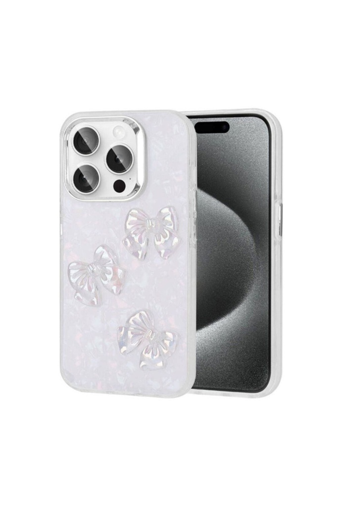 Apple iPhone 15 Pro Uyumlu Kılıf Kabartma Figürlü Parlak Zore Eralli Silikon Kapak