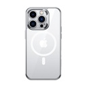 Apple iPhone 14 Pro Max Uyumlu Kılıf M-safe Şarj Özellikli Premium Cam Arka Yüzey Benks Electroplated Kapak