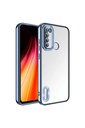 Xiaomi Redmi Note 8 Uyumlu Kılıf Kamera Korumalı Logo Gösteren Zore Omega Kapak