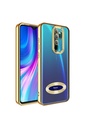 Xiaomi Redmi Note 8 Pro Uyumlu Kılıf Kamera Korumalı Logo Gösteren Zore Omega Kapak