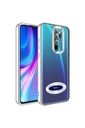 Xiaomi Redmi Note 8 Pro Uyumlu Kılıf Kamera Korumalı Logo Gösteren Zore Omega Kapak